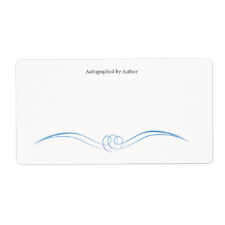 Etiqueta Autografado pelo Autor Bookplate