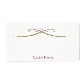 Etiqueta Autografado Personalizado por Placa de Autor