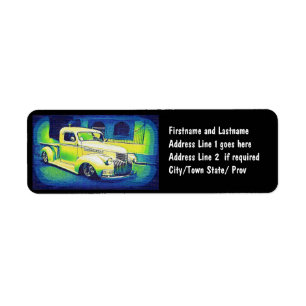 Etiqueta Automóvel de Vintage do Menor