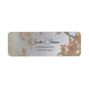Etiqueta Autumn Deixa Rótulo de Casamento Russo