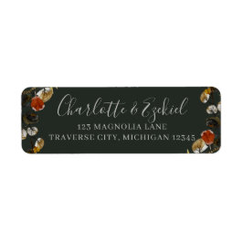 Etiqueta Autumn Foliage Dried Greenery Endereço