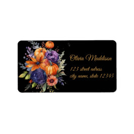 Etiqueta Autumn Hallowen Black Moon Bat Ghost