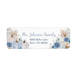 Etiqueta Autumn Pumpkin Floral, Endereço