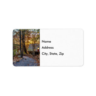 Etiqueta Autumn Woods Sunset Walkway Labels