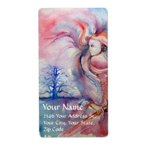 Etiqueta AVALON / Magia e Mistério,Fantasia Azul Rosa