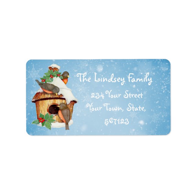 Etiqueta Aves de inverno e Aves (Frente)