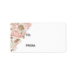 Etiqueta Aves e Flores