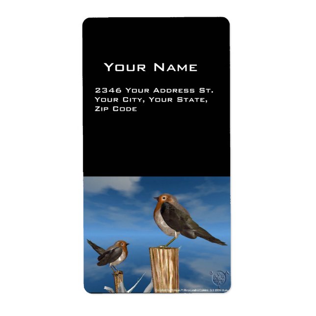 ETIQUETA AVES HÍPICAS/MAMA VERMELHA DE ROBINA (Frente)