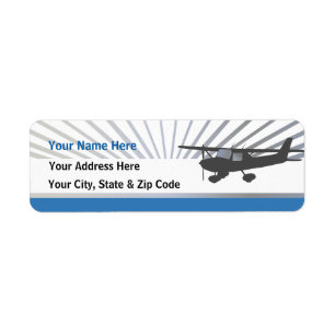 Etiqueta Avião de Cessna 150