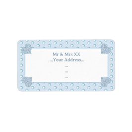 Etiqueta Azul claro-azulado cerâmico