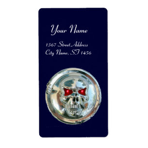 Etiqueta Azul-crânio