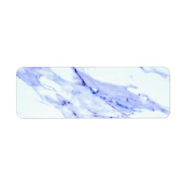 Etiqueta Azul e mármore branco