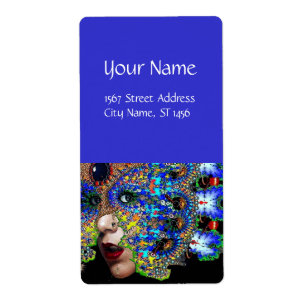 Etiqueta azul EPHEMERAL