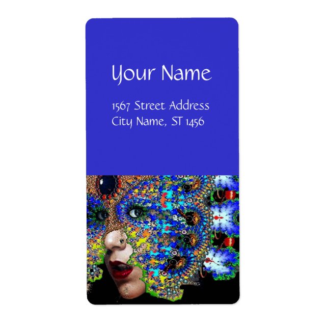 Etiqueta azul EPHEMERAL (Frente)