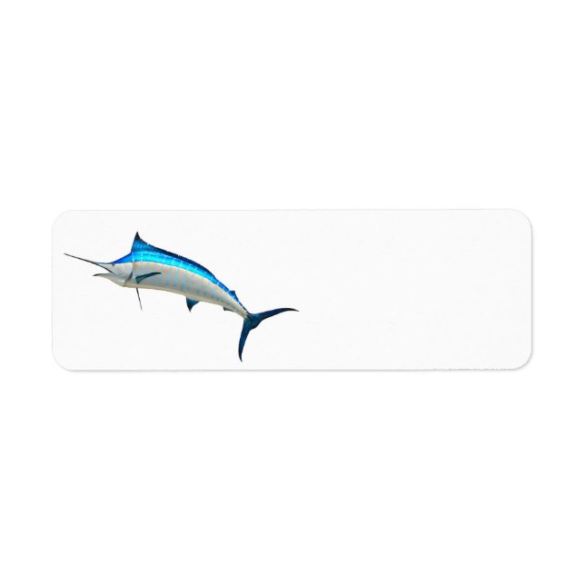 Etiqueta Azul Marlin Game Fish (Frente)