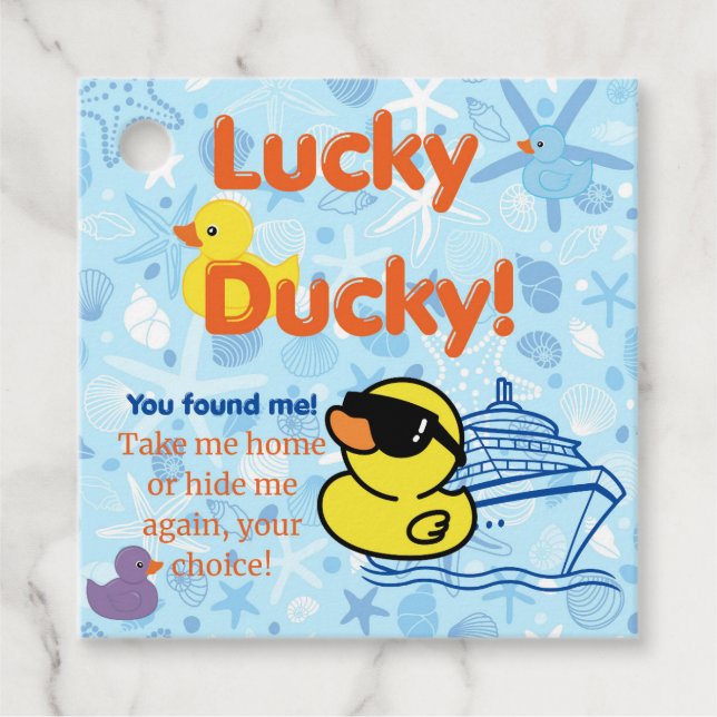 Etiqueta Azul Pato Cruise (Frente)