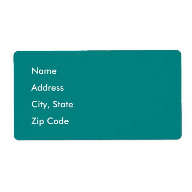 Etiqueta Azul-pavão profundo (Frente)