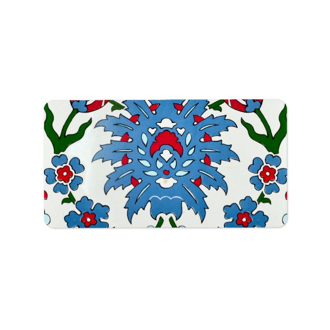 Etiqueta azulejo iznik (Frente)