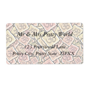 Etiqueta Azulejo OM do esmalte (Aum)