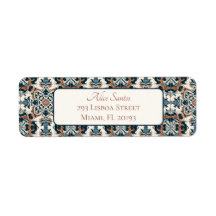 Azulejos de Estilo Português Endereço de Retorno d