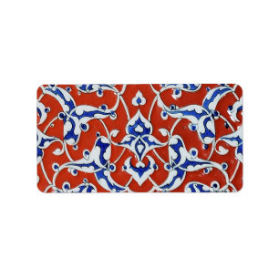 Etiqueta Azulejos florais turcos