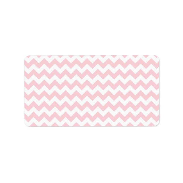 Etiqueta Baby Pink Chevron (Frente)