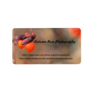 Etiqueta bagas de laranja