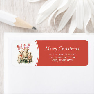 Etiqueta Bah La La Cute Retro Christmas Shea