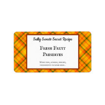 Baía Personalizada de Xadrez Laranja Amarelo