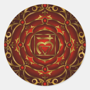 Etiqueta baixa da mandala de Chakra por Rachel C.