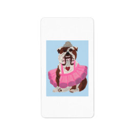 Etiqueta Ballerina Bulldog
