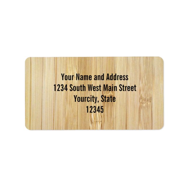 Etiqueta Bambu-look (Frente)