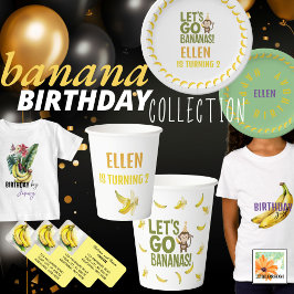 Etiqueta Banana - festa das bananas-coloração