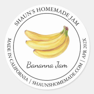 Etiqueta Banana Jam Modern