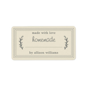 Etiqueta Banda assada russa assada em casa pode branco anti