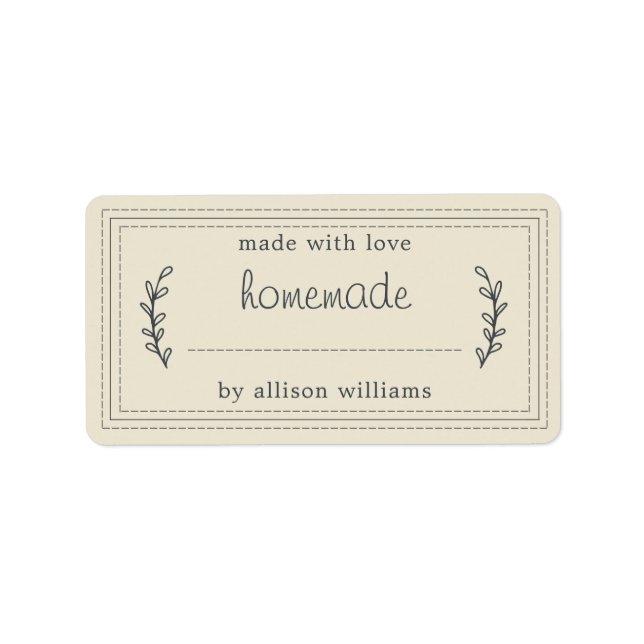 Etiqueta Banda assada russa assada em casa pode branco anti (Frente)