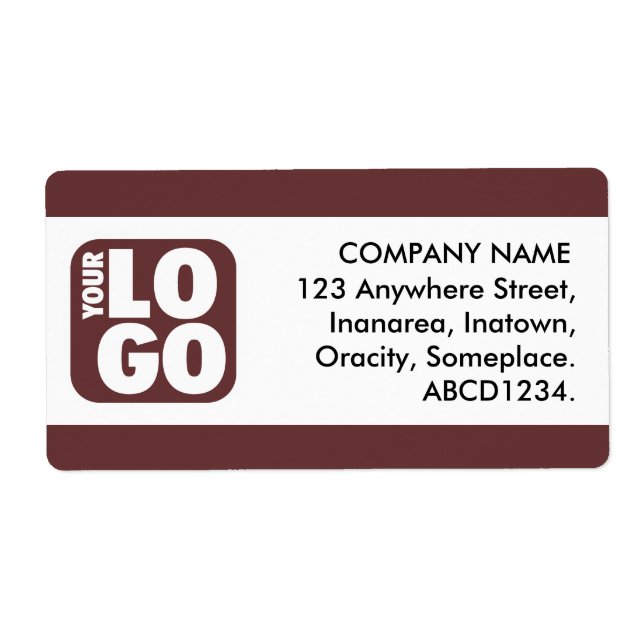 Etiqueta Banda central - Chocolate (Frente)