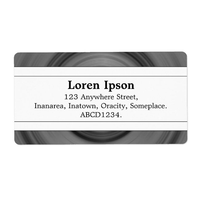 Etiqueta Banda central II - Roda (Frente)