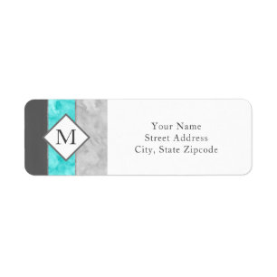 Etiqueta Bandas de Turquesa de cinza