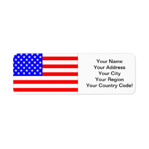 Etiqueta Bandeira americana