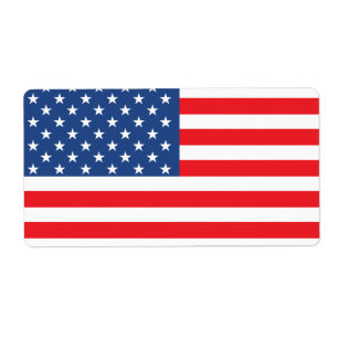 Etiqueta Bandeira Americana