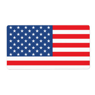 Etiqueta Bandeira Americana