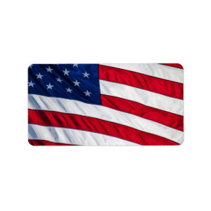 Etiqueta Bandeira Americana