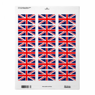 Etiqueta Bandeira Britânica