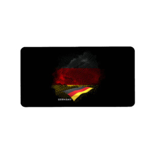 Etiqueta bandeira da Alemanha