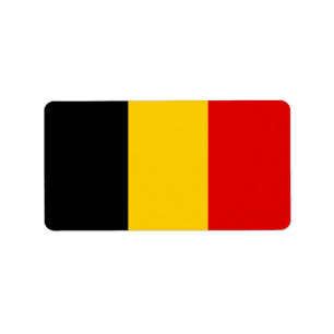 Etiqueta Bandeira da Bélgica