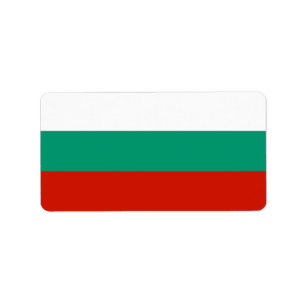 Etiqueta Bandeira da Bulgária