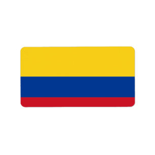 Etiqueta Bandeira da Colômbia