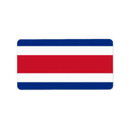 Etiqueta bandeira da Costa Rica