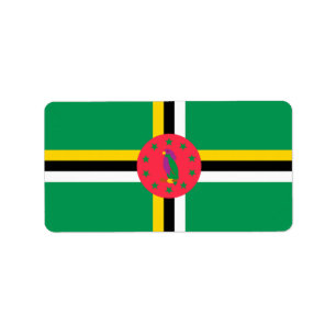 Etiqueta Bandeira da Domínica